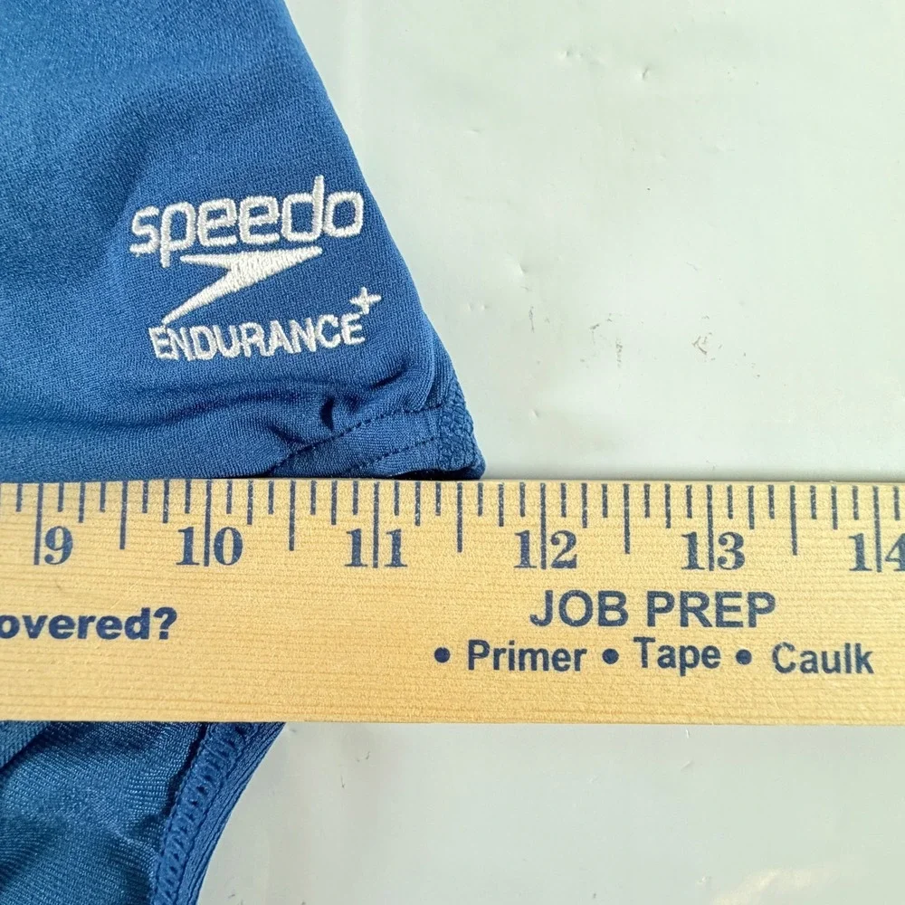 Speedo Endurance+ One Piece Athletic Swimsuit Navy‎ Blue Size 6/32 NWT